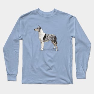 The Blue Merle Smooth Collie Long Sleeve T-Shirt